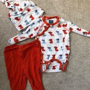 Kickee Pants newborn outfit